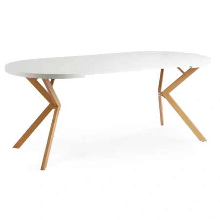 Stół LUGO 90-190 cm Biały/Dąb