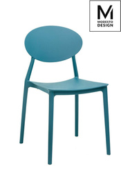 MODESTO krzesło FLEX morskie - polipropylen