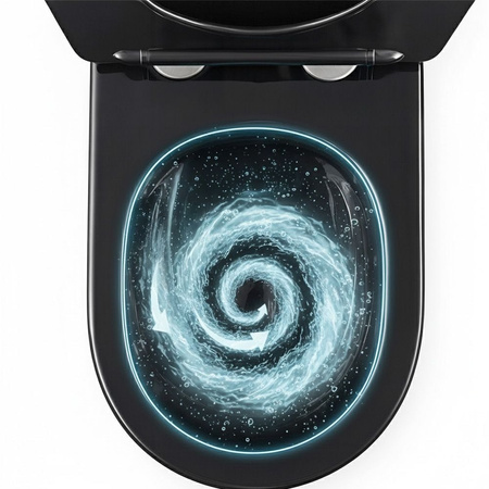 WC - CARLO MINI TORNADO BRUSH GOLD BLACK