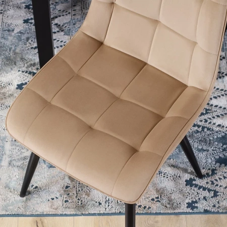 Krzesło RIO Beżowe Welurowe