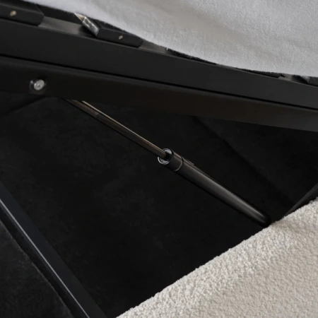 Łóżko 160x200 BRISTOL Kremowe Z Pojemnikiem