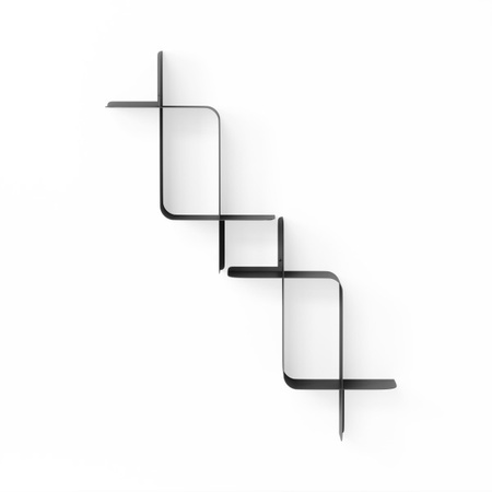 UMBRA zestaw 2 półek ściennych MONTAGE    czarny