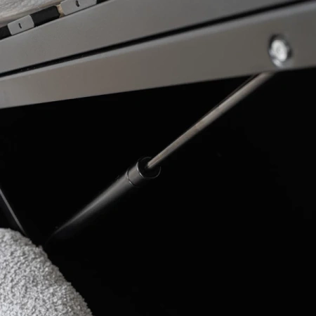 Łóżko 140x200 ANKARA Boucle Szare Z Pojemnikiem