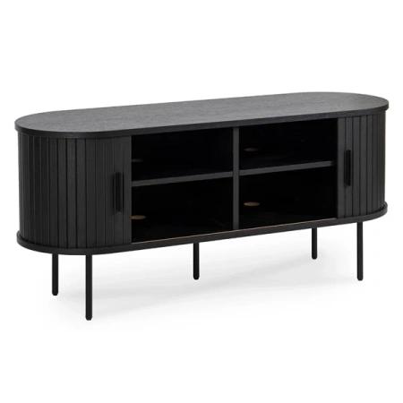 Szafka RTV Dwudrzwiowa 120 cm TRISH Czarna