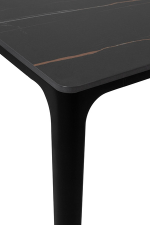 Stół SLIM 200x100 czarny - ceramiczny     marmur, aluminium