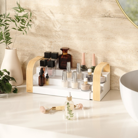 UMBRA półka na przyprawy BELLWOOD biała   / jasnobrązowa