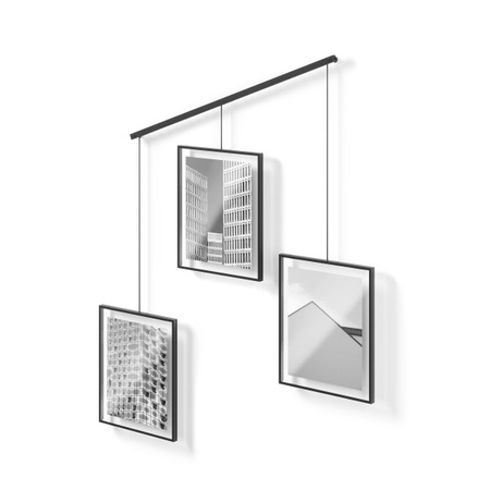 UMBRA zestaw 3 ramek do zdjęć EXHIBIT     8-10 cm czarny