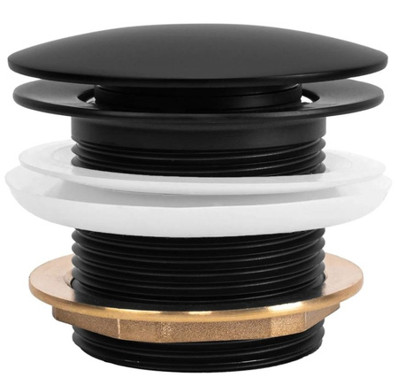 KOREK UNIWERSALNY DO WANNY CZARNY