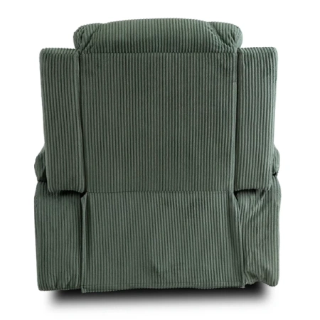 Fotel Masujący BOX Zielony Sztruksowy