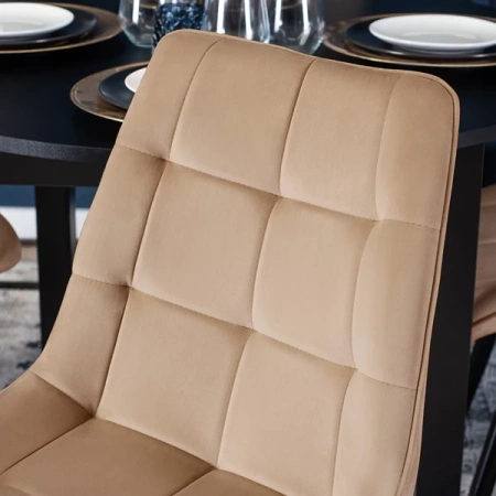 Krzesło RIO Beżowe Welurowe