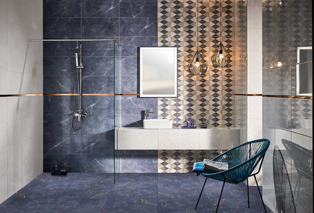 Tubądzin Domino Chic Stone Blue 30,8x60,8