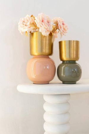 RICHMOND wazon CALLA szczotkowane złoto