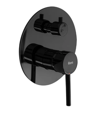 ZESTAW NATRYSKOWY PODTYNKOWY LUNGO CZARNY METALICZ