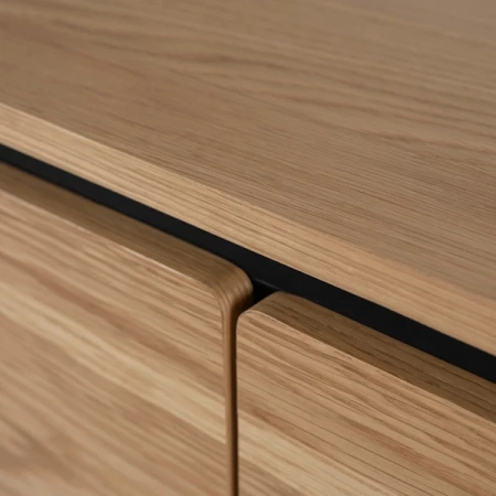 Komoda Trzydrzwiowa BECK 160 cm Dąb