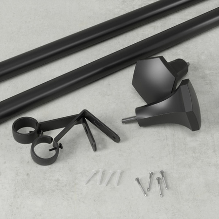 UMBRA karnisz SITA 183 - 366 cm czarny