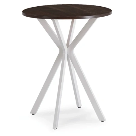 Stół LAUREN 60 cm Orzech/Biały