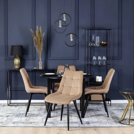 Krzesło RIO Beżowe Welurowe