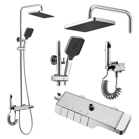 ZESTAW NATRYSKOWY ROB CHROM TERMOSTAT