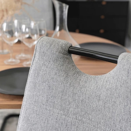 Krzesło LOPEZ Szare/Czarne