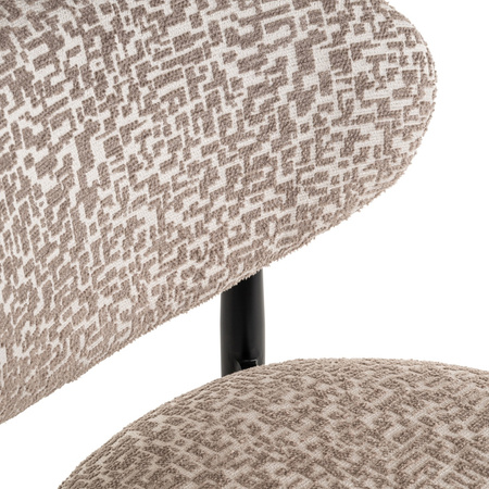 RICHMOND krzesło barowe DANTES 66         natural geo - trudnopalne