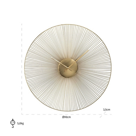 RICHMOND zegar AUDREY złoty