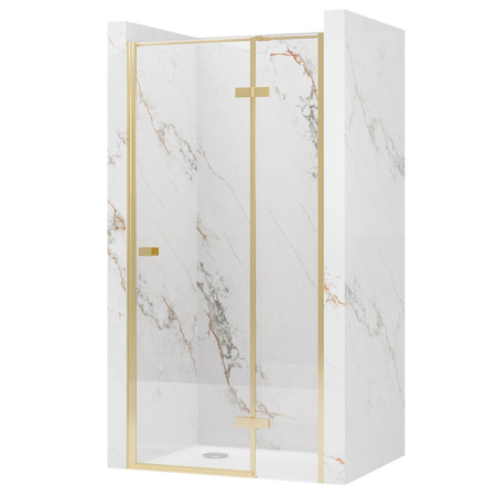 DRZWI PRYSZNICOWE ATLAS BRUSH GOLD 120 P
