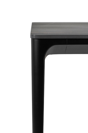 Stół SLIM 200x100 czarny - ceramiczny     marmur, aluminium