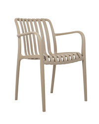 MODESTO krzesło STRIPS ARM beżowe