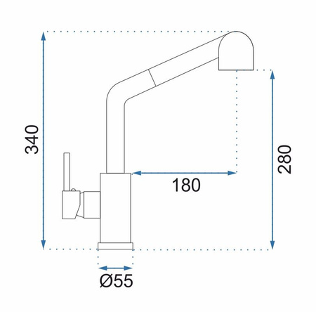 BATERIA KUCHENNA TROY ZŁOTA SZCZOTKOWANA