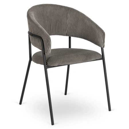 Krzesło TINKA Szare Sztruksowe