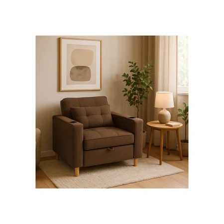 Fotel SOLOR Brązowy