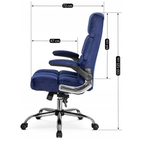 Fotel Obrotowy LONDON Granatowy