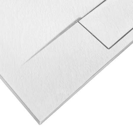 BRODZIK BAZALT WHITE 90x90 + SYFON