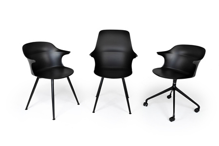 Krzesło biurowe obrotowe BRAZO czarne