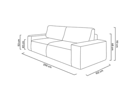 Sofa PILLOW z funkcją spania - I grupa tkanin