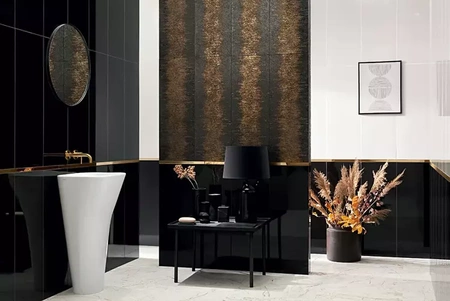 Tubądzin Stardust Black Dekor 32,8x89,8