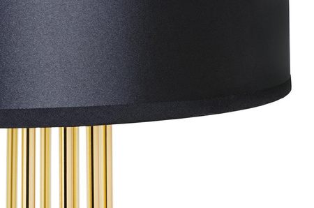 MOOSEE lampa podłogowa HOLMES STRAIGHT    złota z czarnym kloszem