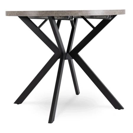 Stół LUGO 90-190 cm Beton/Czarny