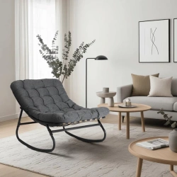 Fotel Bujany AURORA Szary