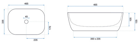 UMYWALKA BELINDA GOLD EDGE - NABLATOWA