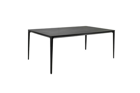 Stół SLIM 140x80 czarny - ceramiczny      marmur, aluminium