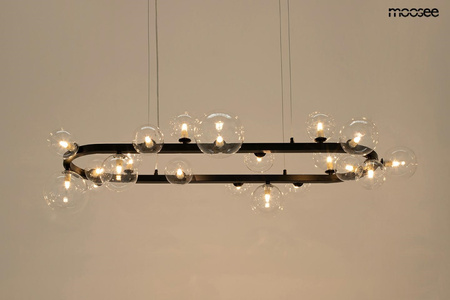 MOOSEE lampa wisząca ALURE OVAL 120       czarna