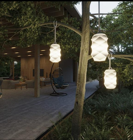 NEW GARDEN lampa przenośna BITA  beżowa BATTERY