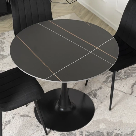 Stół SANDER 90 cm Czarny