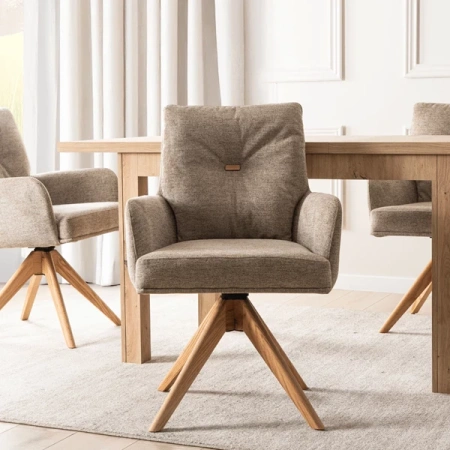 Krzesło Obrotowe BIANCO Brązowe