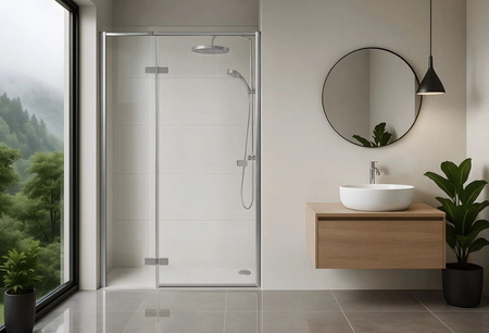 DRZWI PRYSZNICOWE ATLAS CHROM 100 L