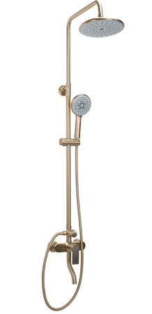 ZESTAW NATRYSKOWY VERSO ZŁOTY SZCZOTKOWANY