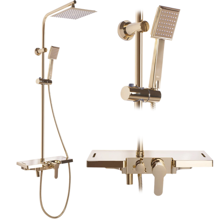 ZESTAW NATRYSKOWY BRAVO ZŁOTY