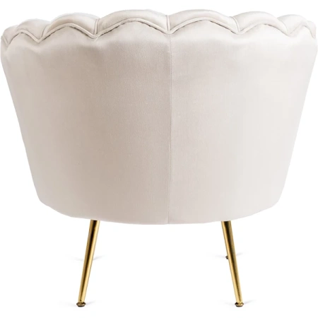 Fotel ANGEL Kremowy Welurowy