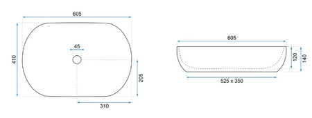 UMYWALKA CLEO 61 BEIGE MATT - NABLATOWA